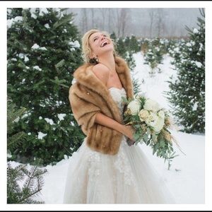 Autumn Haze Brown Mink Stole